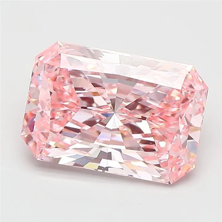 3.02ct Radiant Lab Grown Diamond (Colour Fancy Vivid Pink, Clarity VS1, IGI Certified)