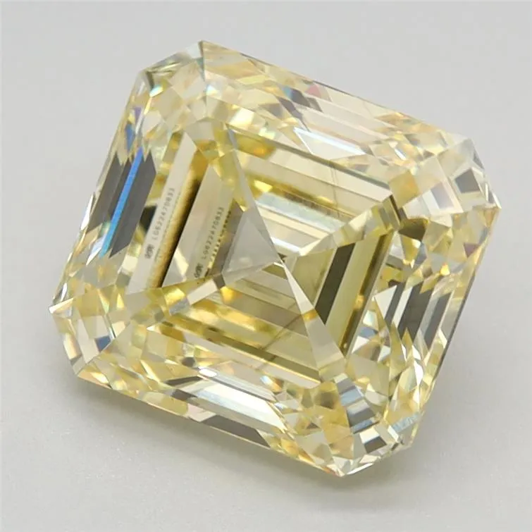 3.02ct Square emerald Lab Grown Diamond (Colour Fancy Intense Yellow, Clarity VS2, IGI Certified)