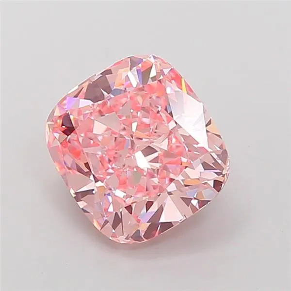 3.03ct Cushion modified Lab Grown Diamond (Colour Fancy Intense Pink, Clarity VS1, IGI Certified)