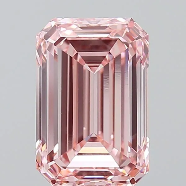 3.05ct Emerald Lab Grown Diamond (Colour Fancy Intense Pink, Clarity VVS2, IGI Certified)