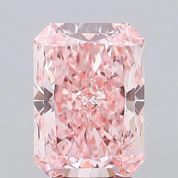 3.05ct Radiant Lab Grown Diamond (Colour Fancy Vivid Pink, Clarity VS1, Uncertified)