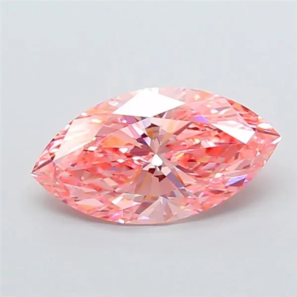3.06ct Marquise Lab Grown Diamond (Colour Fancy Vivid Pink, Clarity VVS2, IGI Certified)