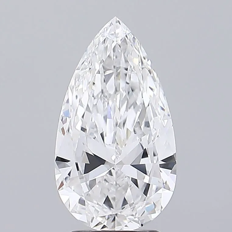 3.06ct Pear Lab Grown Diamond (Colour E, Clarity VVS1, IGI Certified)