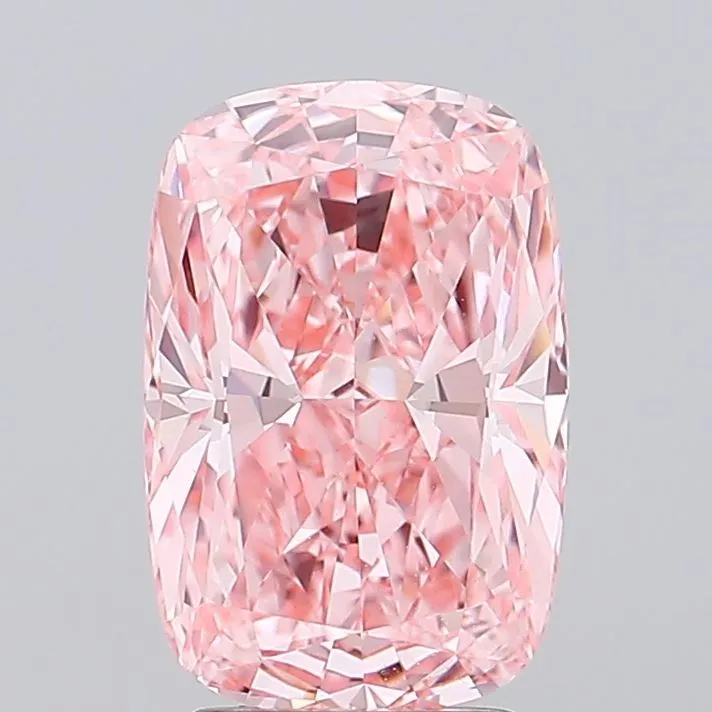 3.07ct Cushion modified Lab Grown Diamond (Colour Fancy Vivid Pink, Clarity VS1, IGI Certified)