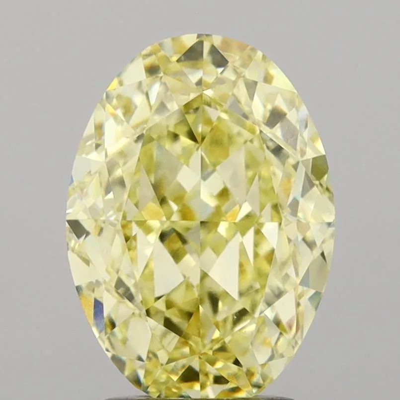 3.09ct Oval Lab Grown Diamond (Colour Fancy Yellow, Clarity VVS2, IGI Certified)