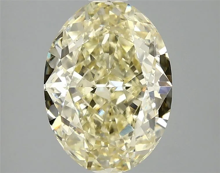 3.09ct Oval Lab Grown Diamond (Colour Fancy Yellow, Clarity VVS2, IGI Certified)