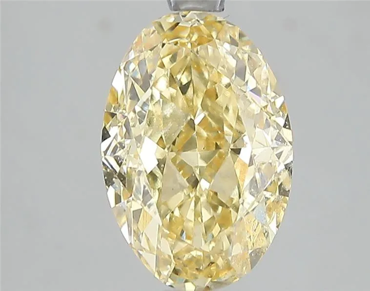 3.10ct Oval Lab Grown Diamond (Colour Fancy Intense Yellow, Clarity VVS2, IGI Certified)