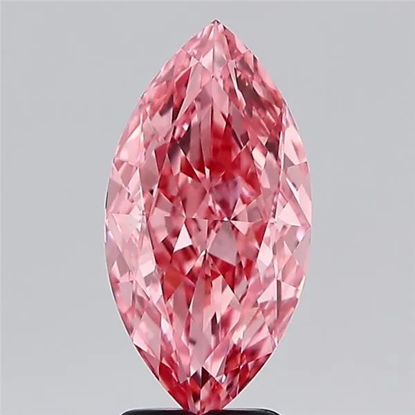 3.13ct Marquise Lab Grown Diamond (Colour Fancy Vivid Pink, Clarity VS1, IGI Certified)