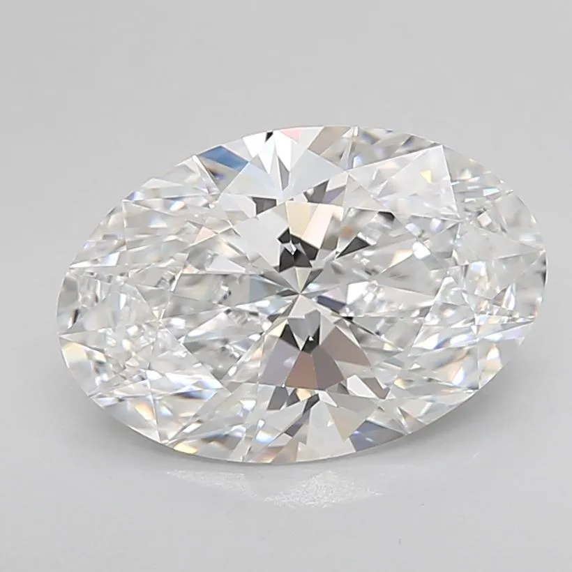3.17ct Oval Lab Grown Diamond (Colour D, Clarity VVS1, Cut EX, IGI Certified)