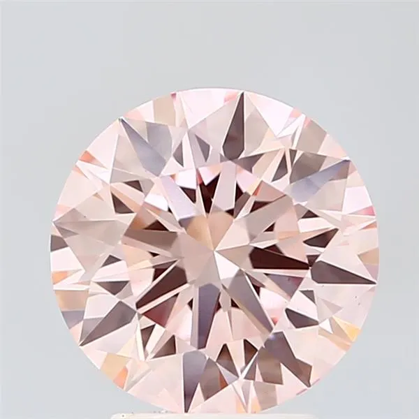 3.24ct Round Lab Grown Diamond (Colour Fancy Intense Pink, Clarity VS1, Cut ID, IGI Certified)