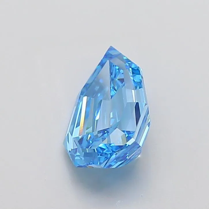3.34ct Pear Lab Grown Diamond (Colour Fancy Vivid Blue, Clarity VVS2, IGI Certified)
