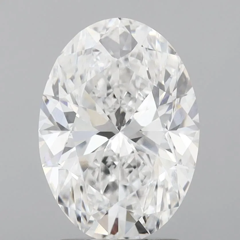 3.40ct Oval Lab Grown Diamond (Colour E, Clarity VVS2, IGI Certified)