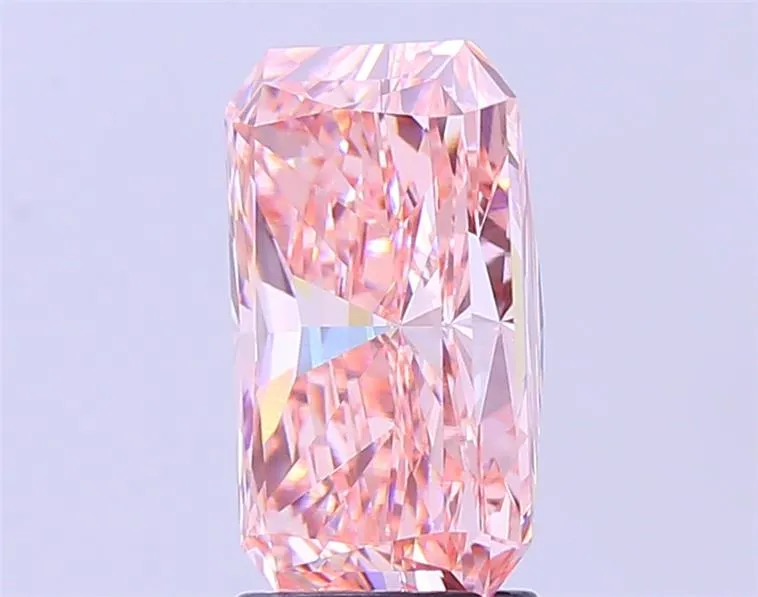 3.49ct Radiant Lab Grown Diamond (Colour Fancy Vivid Pink, Clarity VVS2, IGI Certified)
