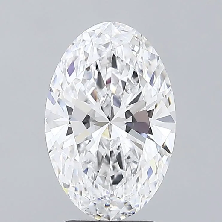 3.50ct Oval Lab Grown Diamond (Colour D, Clarity VVS2, IGI Certified)
