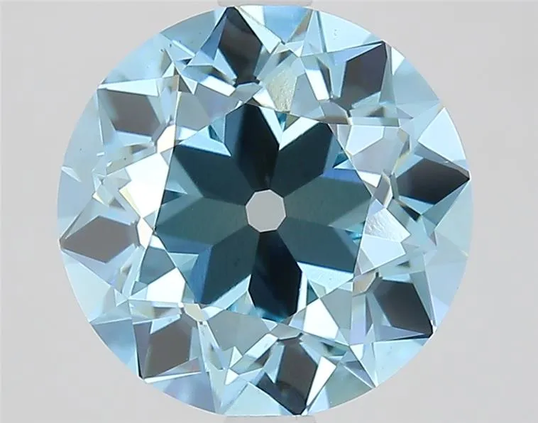 3.52ct European cut Lab Grown Diamond (Colour Fancy Vivid Blue, Clarity VS2, IGI Certified)