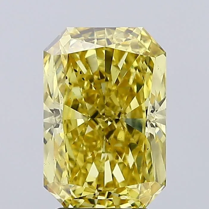 3.52ct Radiant Lab Grown Diamond (Colour Fancy Vivid Yellow, Clarity VS2, IGI Certified)