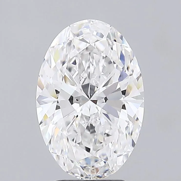 3.53ct Oval Lab Grown Diamond (Colour D, Clarity VVS2, IGI Certified)