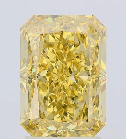 3.53ct Radiant Lab Grown Diamond (Colour Fancy Vivid Yellow, Clarity VS1, IGI Certified)