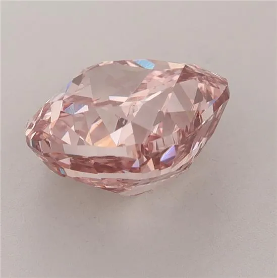 3.55ct Cushion brilliant Lab Grown Diamond (Colour Fancy Intense Brownish Pink, Clarity VVS2, IGI Certified)