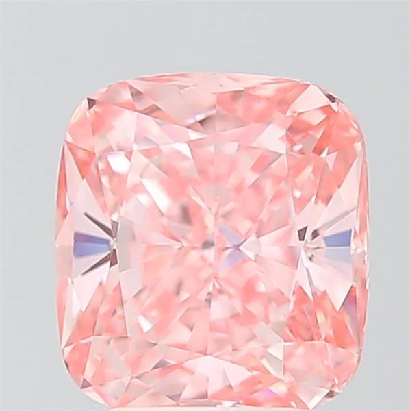 3.55ct Cushion modified Lab Grown Diamond (Colour Fancy Vivid Pink, Clarity VVS2, IGI Certified)