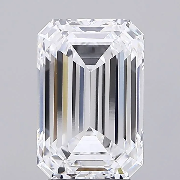 3.56ct Emerald Lab Grown Diamond (Colour D, Clarity VVS1, IGI Certified)