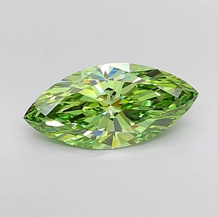 3.79ct Marquise Lab Grown Diamond (Colour Fancy Vivid Green, Clarity VS1, IGI Certified)