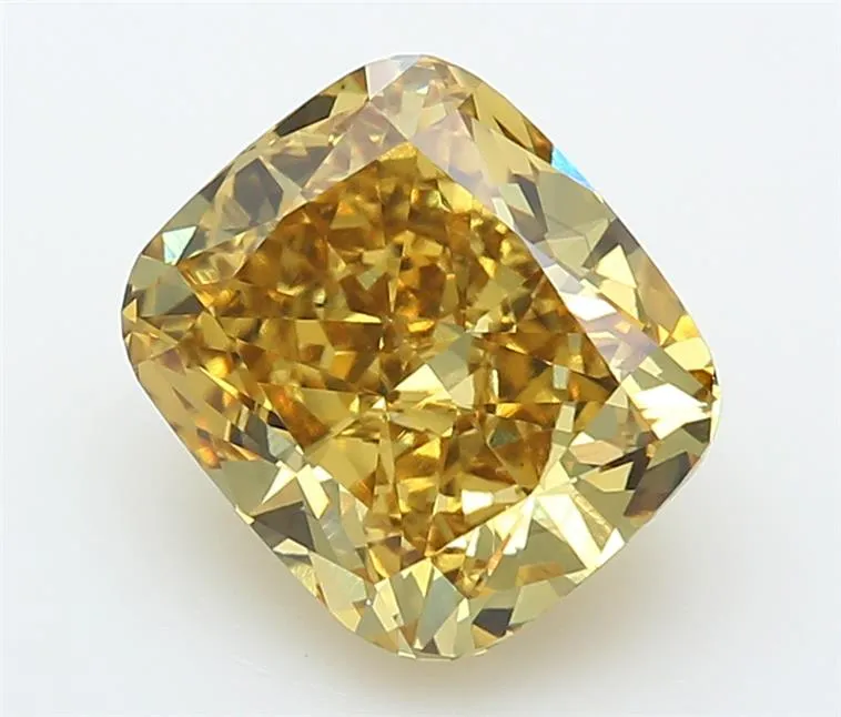 3.80ct Cushion brilliant Lab Grown Diamond (Colour Fancy Vivid Yellow, Clarity VS1, IGI Certified)