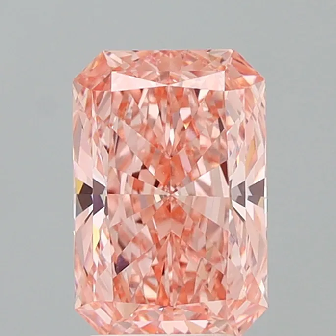 3.89ct Radiant Lab Grown Diamond (Colour Fancy Vivid Pink, Clarity VVS2, IGI Certified)
