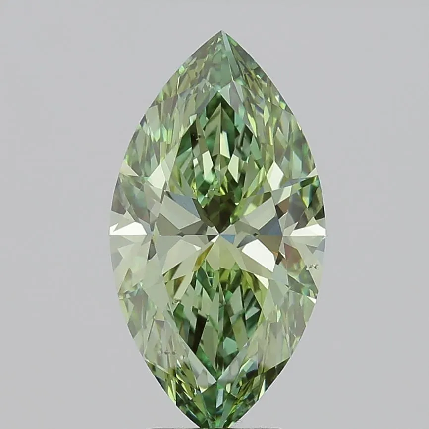 3.95ct Marquise Lab Grown Diamond (Colour Fancy Vivid Green, Clarity VS2, IGI Certified)