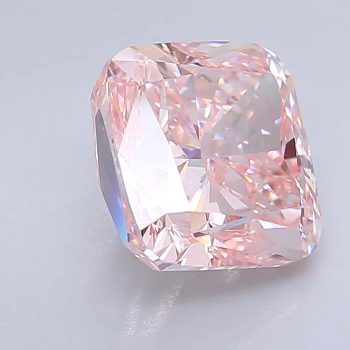 4.00ct Cushion brilliant Lab Grown Diamond (Colour Fancy Intense Pink, Clarity VVS2, IGI Certified)