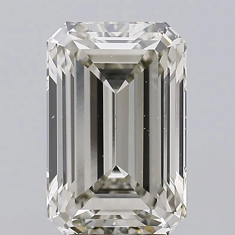 4.00ct Emerald Lab Grown Diamond (Colour K, Clarity SI1, IGI Certified)