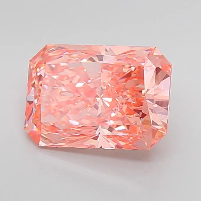4.00ct Radiant Lab Grown Diamond (Colour Fancy Vivid Pink, Clarity VS2, IGI Certified)
