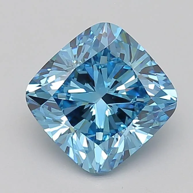 4.01ct Cushion brilliant Lab Grown Diamond (Colour Fancy Vivid Blue, Clarity VS1, IGI Certified)