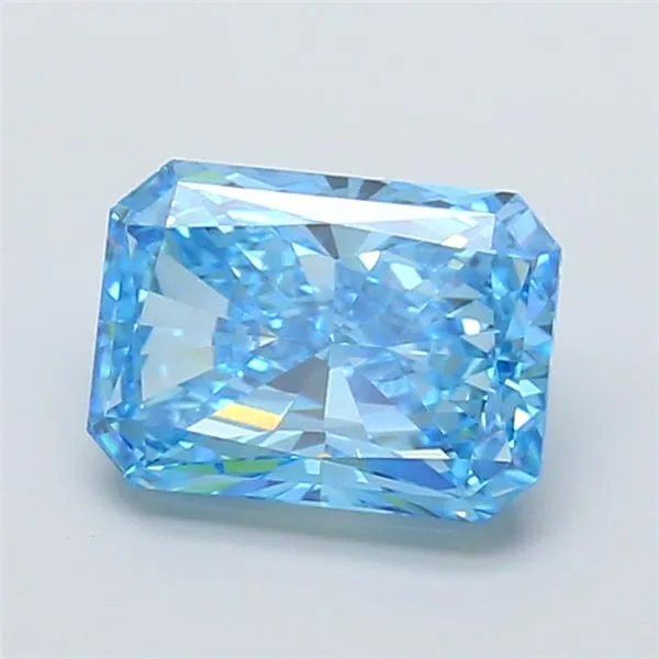 4.01ct Radiant Lab Grown Diamond (Colour Fancy Vivid Blue, Clarity SI1, IGI Certified)