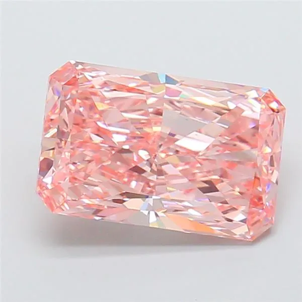 4.01ct Radiant Lab Grown Diamond (Colour Fancy Vivid Pink, Clarity VVS2, IGI Certified)