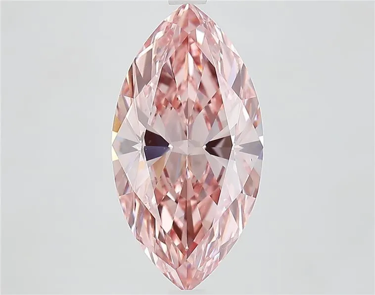 4.02ct Marquise Lab Grown Diamond (Colour Fancy Vivid Pink, Clarity VVS2, IGI Certified)