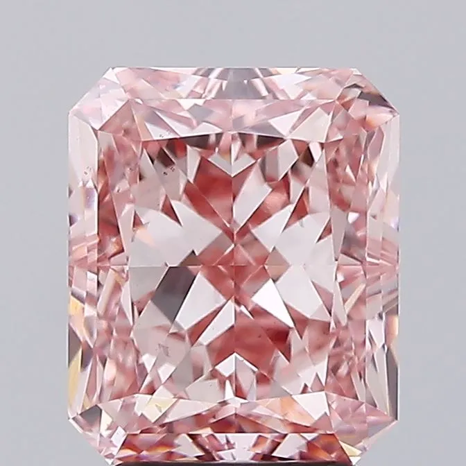 4.02ct Radiant Lab Grown Diamond (Colour Fancy Vivid Pink, Clarity VS1, IGI Certified)