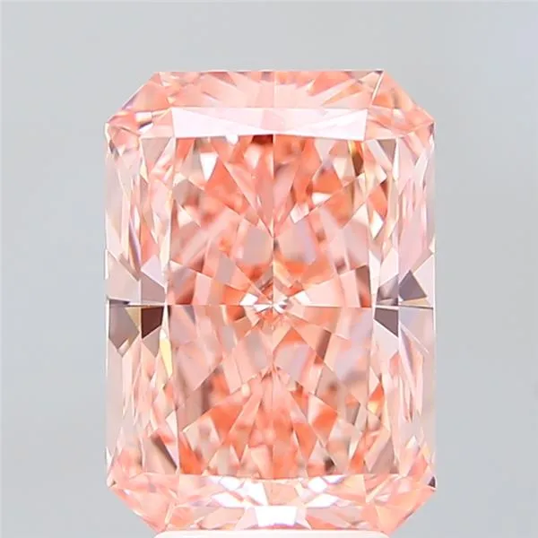4.06ct Radiant Lab Grown Diamond (Colour Fancy Vivid Pink, Clarity VVS2, IGI Certified)