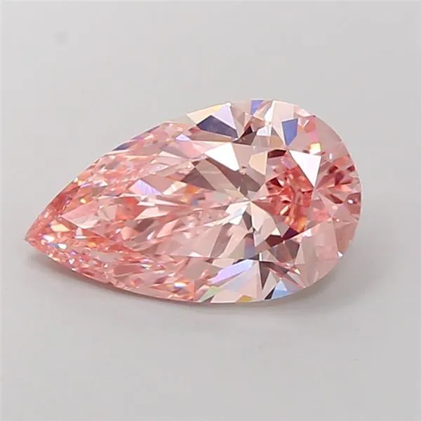 4.08ct Pear Lab Grown Diamond (Colour Fancy Vivid Pink, Clarity VS1, IGI Certified)