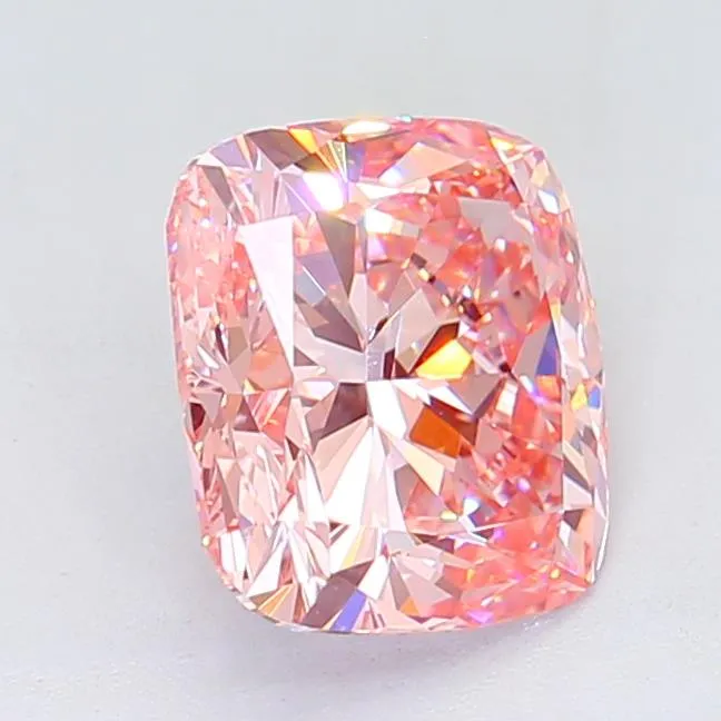 4.10ct Cushion brilliant Lab Grown Diamond (Colour Fancy Intense Pink, Clarity VVS2, IGI Certified)