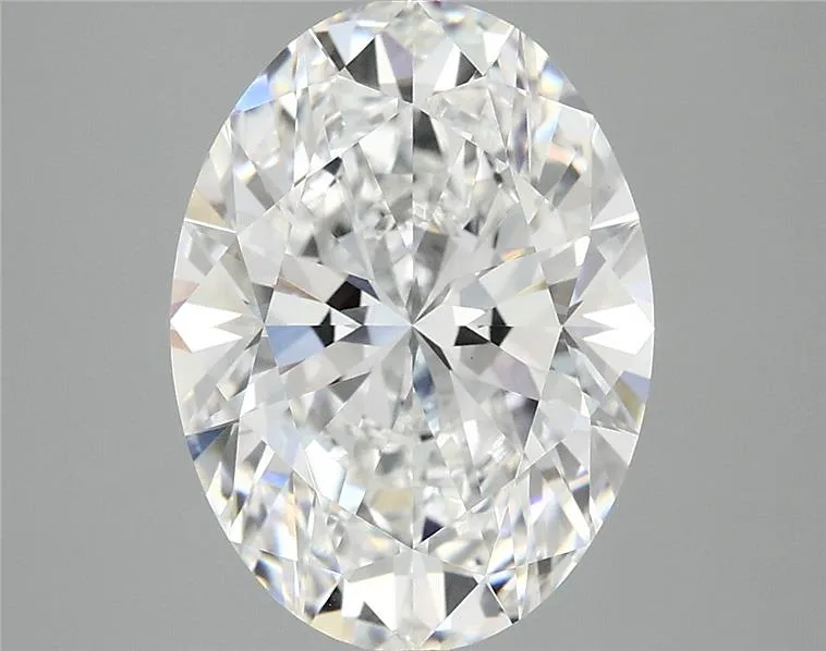 4.10ct Oval Lab Grown Diamond (Colour D, Clarity VVS2, IGI Certified)