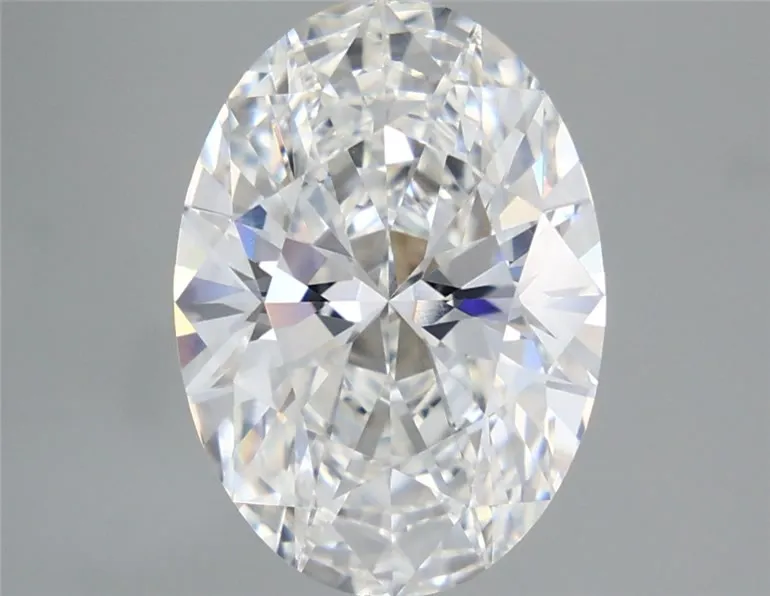4.10ct Oval Lab Grown Diamond (Colour E, Clarity VVS2, IGI Certified)