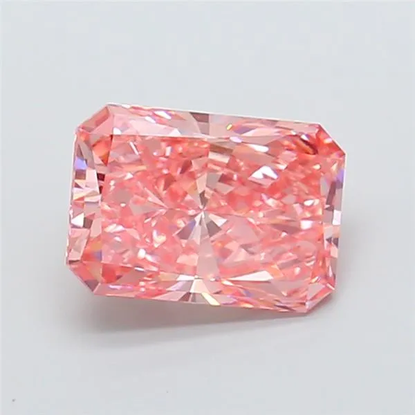 4.14ct Radiant Lab Grown Diamond (Colour Fancy Vivid Pink, Clarity VS1, IGI Certified)