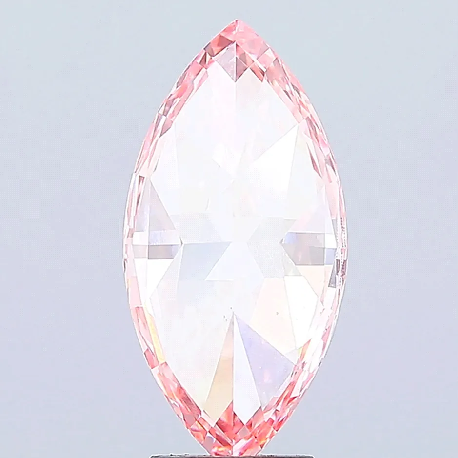 4.46ct Marquise Lab Grown Diamond (Colour Fancy Vivid Pink, Clarity VS1, IGI Certified)