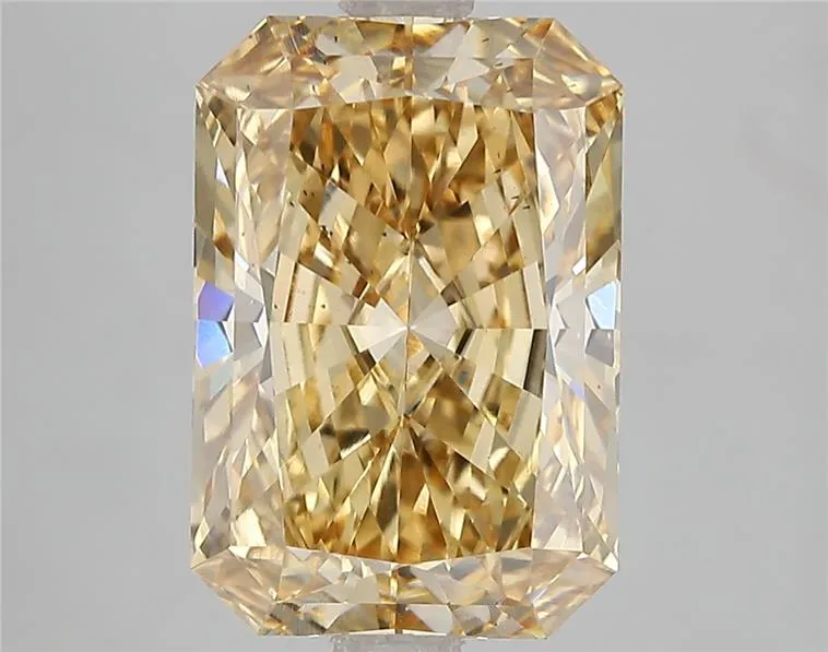 4.60ct Radiant Lab Grown Diamond (Colour Fancy Intense Brownish Yellow, Clarity VS2, IGI Certified)