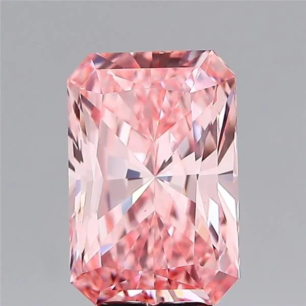 4.67ct Radiant Lab Grown Diamond (Colour Fancy Vivid Pink, Clarity VS1, IGI Certified)