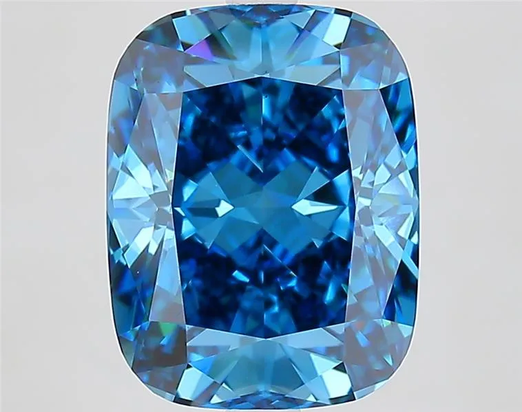 4.71ct Cushion modified Lab Grown Diamond (Colour Fancy Vivid Blue, Clarity VS1, IGI Certified)
