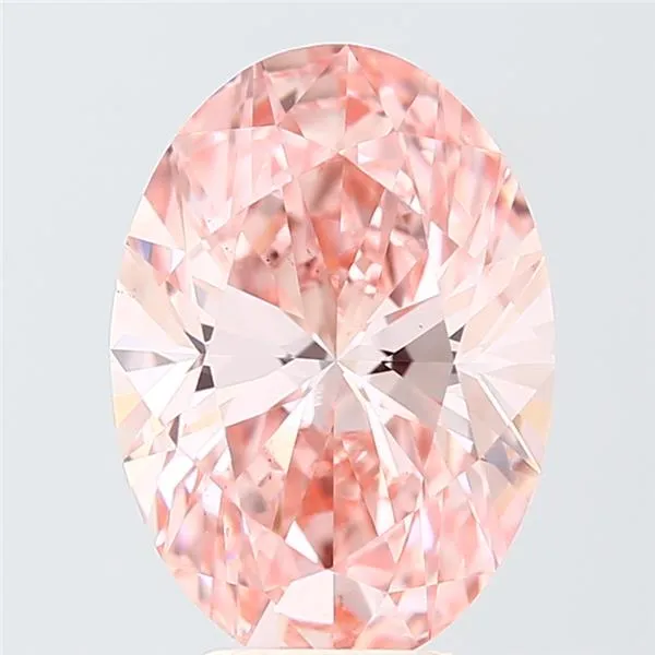 5.00ct Oval Lab Grown Diamond (Colour Fancy Vivid Pink, Clarity VS2, IGI Certified)