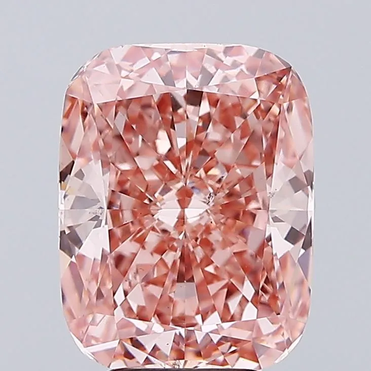 5.01ct Cushion brilliant Lab Grown Diamond (Colour Fancy Vivid Pink, Clarity VS2, IGI Certified)
