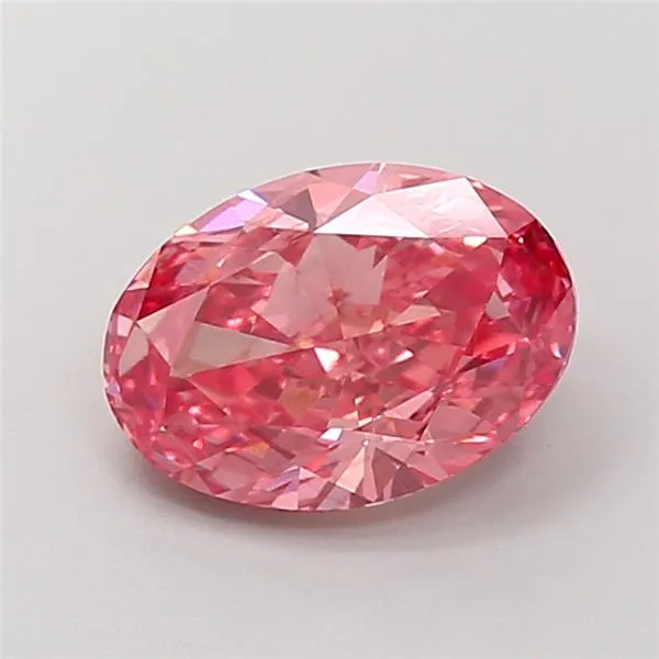 5.01ct Oval Lab Grown Diamond (Colour Fancy Vivid Pink, Clarity VS1, IGI Certified)